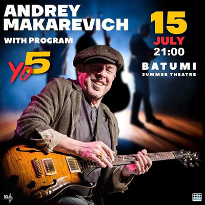 Andrey Makarevich, co-organized by KobeoFF, visited Batumi with a solo concert on July 15.